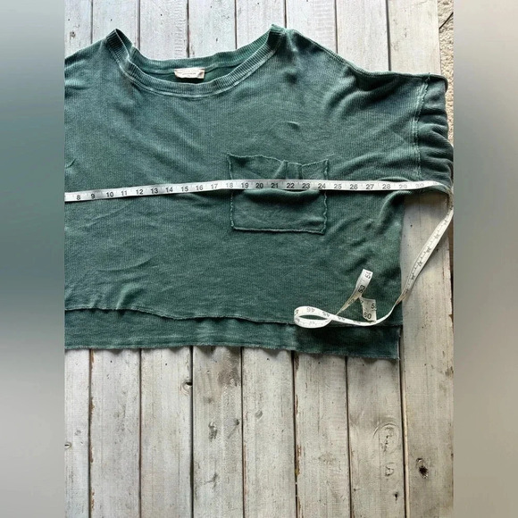 Altar’d State | waffle knit | oversized | crop | boxy | tee | xs - Picture 4 of 11